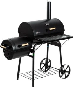 El Fuego Dakota - Barbecue - Smoker - Zwart - Grilloppervlak 66 X 41 Cm - Afmeting 132,5 X 66 X 122 Cm -The Bastard Winkel 1005x1200 1