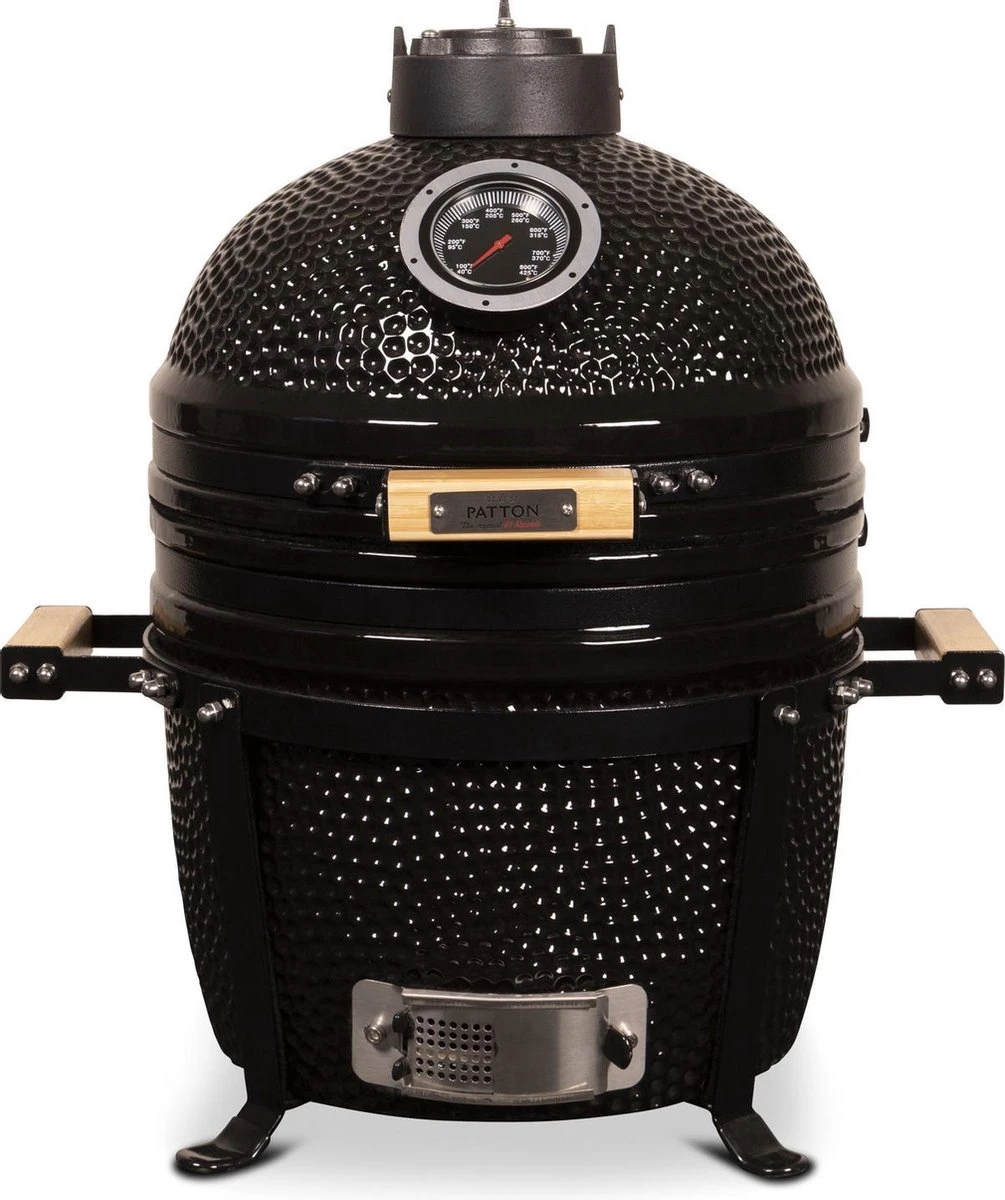 Patton Kamado 15" - Keramisch - Tafel Model - Premium Black - Medium - Zwart 3 Patton Kamado 15" - Keramisch - Tafel Model - Premium Black - Medium - Zwart