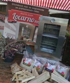 2-L Home & Garden XL Rookoven - RVS - 80x40x28 Cm - 3 Etages -The Bastard Winkel 1009x1200