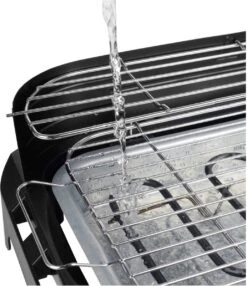 Princess 112250 Elektrische BBQ Met Zijplanken - BBQ - 40x25cm - Met En Zonder Statief Te Gebruiken - Met Zijplankjes - Ook Te Gebruiken Als Tafelgrill - 2200W -The Bastard Winkel 1037x1200