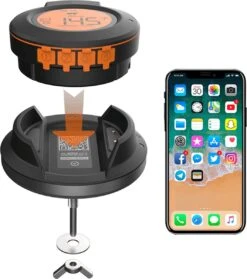 ToGrill - Smart Bluetooth Barbecue Dome Thermometer Met 2 Probes AT-02 | Draadloze Slimme BBQ Vleesthermometer Met App | -The Bastard Winkel 1061x1200 1