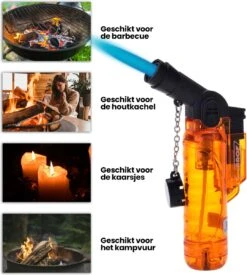 Prof Turbo Aansteker - Stormaansteker - Kaarsen - BBQ - Sigaren - 1 St -The Bastard Winkel 1078x1200