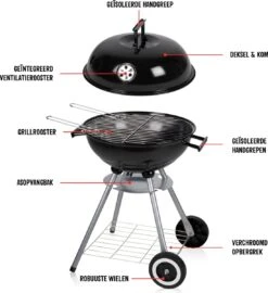 BBQ Collection Houtskoolbarbecue - Kogelbarbecue 45 X 60 Centimeter - Ronde Barbecue - Barbecue Op Wielen - Zwart - Metaal 27 BBQ Collection Houtskoolbarbecue - Kogelbarbecue 45 X 60 Centimeter - Ronde Barbecue - Barbecue Op Wielen - Zwart - Metaal -The Bastard Winkel 1098x1200