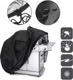 TammaT - BBQ Hoes - Waterdichte Beschermhoes - UV Bescherming - Maat L 170 X 61 X 117 Cm - Met Trekkoord -The Bastard Winkel 1107x1200