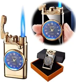 Flametimer Exclusieve Aansteker Met Horloge, 2 Stuks Willekeurig, Winddichte Draagbare Kaars Aansteker Voor Kaars Koken BBQ, Vuurwerk, Zak Zaklamp Aansteker Met Geschenkdoos, Cool Gift -The Bastard Winkel 1113x1200 2