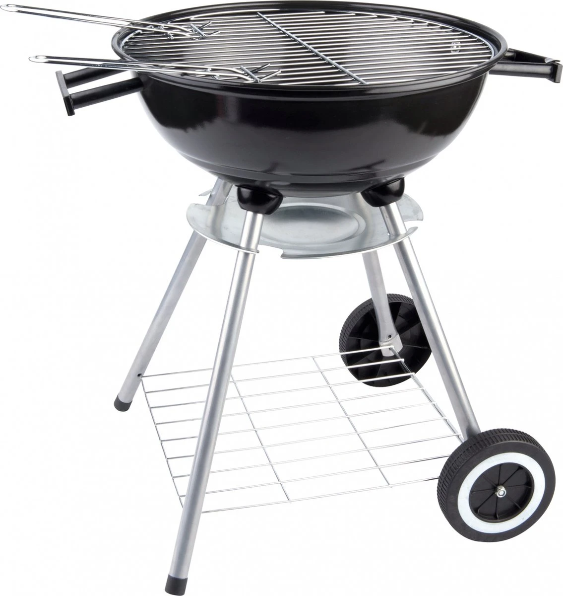 BBQ Collection Houtskoolbarbecue - Kogelbarbecue 45 X 60 Centimeter - Ronde Barbecue - Barbecue Op Wielen - Zwart - Metaal 19 BBQ Collection Houtskoolbarbecue - Kogelbarbecue 45 X 60 Centimeter - Ronde Barbecue - Barbecue Op Wielen - Zwart - Metaal - Afbeelding 17