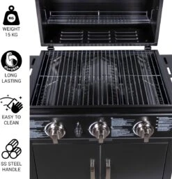 MaxxGarden Gas Barbecue - 3 Branders - Incl. Gratis BBQ Set -The Bastard Winkel 1154x1200