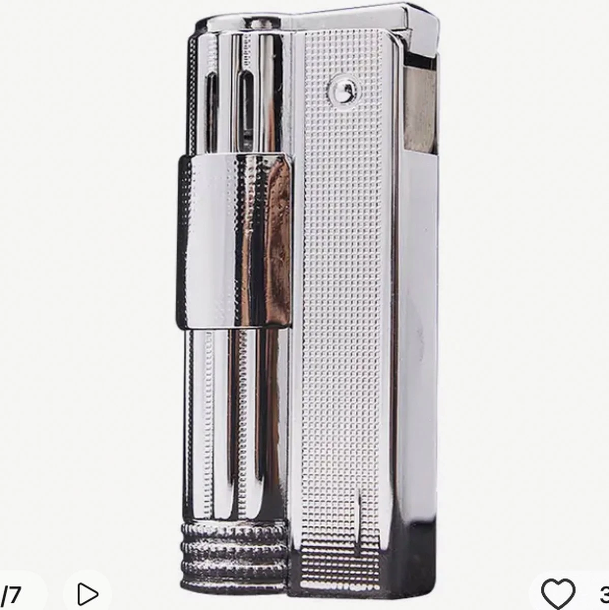 Merkloos Aansteker Metaal In De Kleur Silver Op Benzine 3 Merkloos Aansteker Metaal In De Kleur Silver Op Benzine