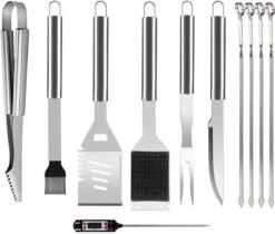 BBQ Accesoires Set Met Thermometer, Handschoenen, Bbq Tang, Bbq Borstel Van Zedar -The Bastard Winkel 1200x1022 2