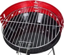 Houtskoolbarbecue Ø33 Cm | Verstelbare Grill BBQ | Halfopen | Zwart / Rood -The Bastard Winkel 1200x1028
