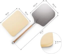 Blumtal - Pizzasteen Met XL Pizza Schep - Professionele Pizza Set - Cordieriet Pizza Stone -The Bastard Winkel 1200x1039 3