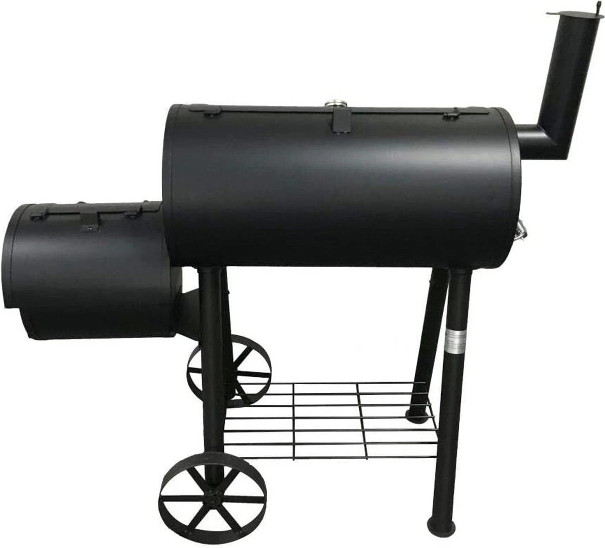 Fire Beam Houtskool Barbecue - Grilloppervlak (LxB) 35 X 66 Cm - Smoker - Zwart 9 Fire Beam Houtskool Barbecue - Grilloppervlak (LxB) 35 X 66 Cm - Smoker - Zwart - Afbeelding 7