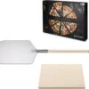 Navaris Pizzasteen XL Voor Oven En Barbecue - Rechthoekige Pizzaplaat 38 X 30 Cm - Inclusief Pizzaschep Met Extra Lang Handvat En Receptenboek -The Bastard Winkel 1200x1087 2