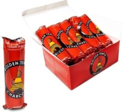 Houtskool Tabletten - Golden Temple - 3.3cm - 100 Stuks 8 Houtskool Tabletten - Golden Temple - 3.3cm - 100 Stuks -The Bastard Winkel 1200x1095