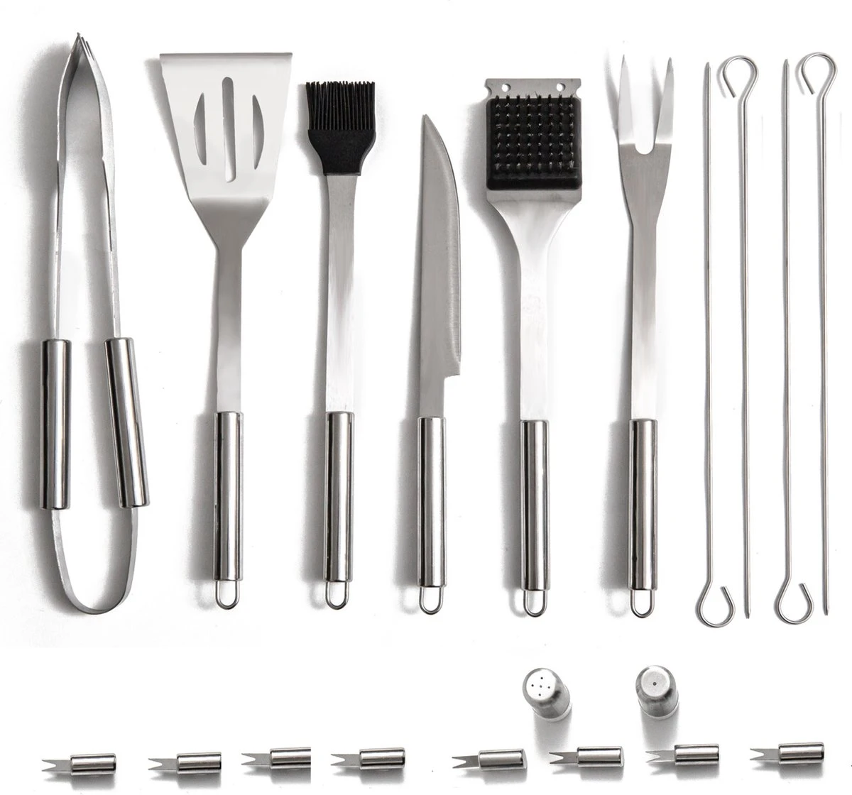 Bbq Accesoires – Bbq Gereedschap – Bbq Set – 22 Delig – RVS 10 Bbq Accesoires – Bbq Gereedschap – Bbq Set – 22 Delig – RVS - Afbeelding 8