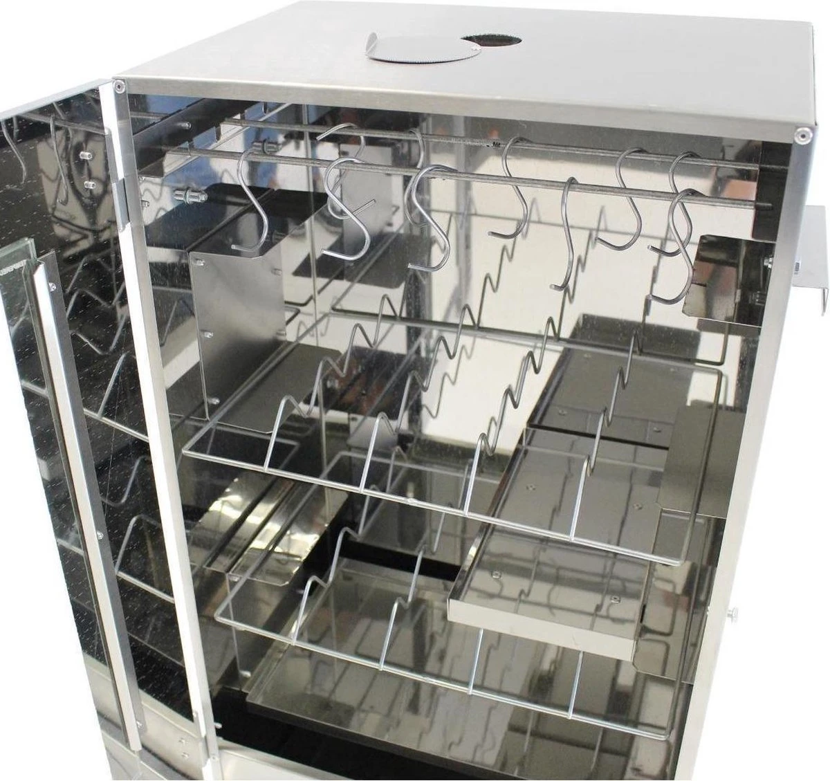 Kynast Exklusiv - Rookoven - Met 3 Etages - Metaal - Grijs 4 Kynast Exklusiv - Rookoven - Met 3 Etages - Metaal - Grijs - Afbeelding 3