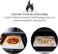 Boska Pizzasteen Deluxe Rechthoek - Voor De Oven - Knapperige Pizza's - 40x32 Cm - BBQ Accessoires -The Bastard Winkel 1200x1131