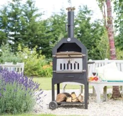 Merkloos MaxxGarden Pizza Oven - Smoker Barbecue Houtskool 45 X 65 X 158cm -The Bastard Winkel 1200x1134