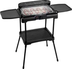 Princess 112250 Elektrische BBQ Met Zijplanken - BBQ - 40x25cm - Met En Zonder Statief Te Gebruiken - Met Zijplankjes - Ook Te Gebruiken Als Tafelgrill - 2200W -The Bastard Winkel 1200x1163 1