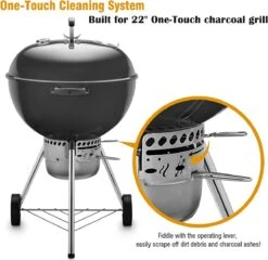 One-Touch-reinigingssysteemkit Voor 57 CM Kogel BBQ , Geschikt Als Vervanging In Diverse Weber Kogel BBQ's -The Bastard Winkel 1200x1165 4