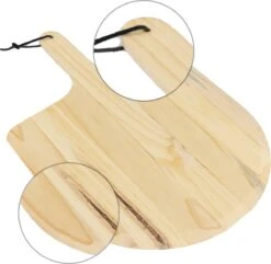 MaxxHome Pizzasteen - BBQ Steen - Maximum Te Verhitten Tot 600 Graden - ⌀33 - Incl. Houten Schep -The Bastard Winkel 1200x1169