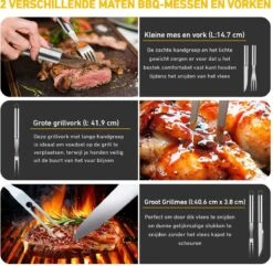 Saveur Royal® 35-delige Barbecue Gereedschapset In Roestvrij Staal - BBQ Grill Set Met Draagtas - Barbecuegerei-sets - Barbecue Accessoires Gereedschap - 35-delig 22 Saveur Royal® 35-delige Barbecue Gereedschapset In Roestvrij Staal - BBQ Grill Set Met Draagtas - Barbecuegerei-sets - Barbecue Accessoires Gereedschap - 35-delig -The Bastard Winkel 1200x1170 6