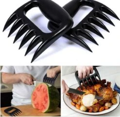 Merkloos Meat Claws - Vleesklauwen - Messen - Barbecue Kookgerei – BBQ Accessoires – Barbeque Accesoires - Kookgerei - 2 Stuks -The Bastard Winkel 1200x1173