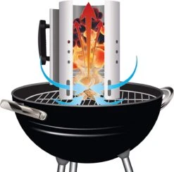 Kolen Starter GROOT - Brikettenstarter Met Veiligheidshandgreep - Snelstarter Voor Barbecue - BBQ Houtskool Starter -The Bastard Winkel 1200x1187 6