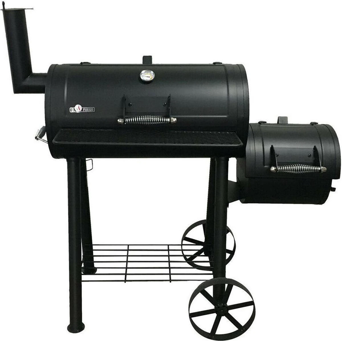Fire Beam Houtskool Barbecue - Grilloppervlak (LxB) 35 X 66 Cm - Smoker - Zwart 10 Fire Beam Houtskool Barbecue - Grilloppervlak (LxB) 35 X 66 Cm - Smoker - Zwart - Afbeelding 8
