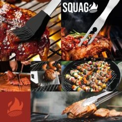 Squago BBQ Accesoires XXL Set Met Schort - Gereedschap - Gereedschapset Tang Borstel Mat 10 Squago BBQ Accesoires XXL Set Met Schort - Gereedschap - Gereedschapset Tang Borstel Mat -The Bastard Winkel 1200x1198 7