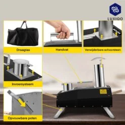 Vevor® Pizza Oven - Professionele Pizza Oven - Buitenkeuken - Pizza Gourmet - Barbecue - RVS - Tot 600°C - Met Draagtas 11 Vevor® Pizza Oven - Professionele Pizza Oven - Buitenkeuken - Pizza Gourmet - Barbecue - RVS - Tot 600°C - Met Draagtas -The Bastard Winkel 1200x1200 144