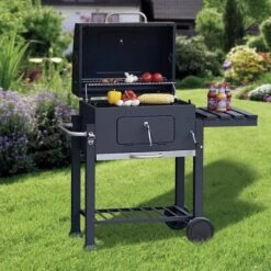 Tepro Toronto Click Barbecue Bbq Houtskool - Grilloppervlak (LxB) 56 X 42 Cm - Met Thermometer In De Deksel - RVS - Houtskoolbarbecue -The Bastard Winkel 1200x1200 145