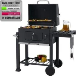 Tepro Toronto Click Barbecue Bbq Houtskool - Grilloppervlak (LxB) 56 X 42 Cm - Met Thermometer In De Deksel - RVS - Houtskoolbarbecue -The Bastard Winkel 1200x1200 146