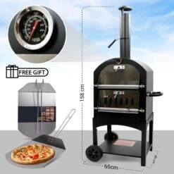 MaxxGarden Pizza Oven - Smoker Barbecue Op Hout, Houtskool Of Pellets - 45 X 65 X 158cm -The Bastard Winkel 1200x1200 156