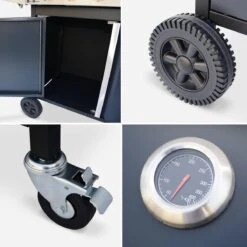 Alice's Garden Gas BBQ Bazin 4 - 5 Branders - Antraciet - Grilloppervlak 64,6x39,3cm -The Bastard Winkel 1200x1200 177