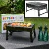 Merkloos Decopatent® Portable Houtskool BBQ - Barbecue - Inklapbaar - Barbecue Houtskool - Tafel Grill - Camping - Strand - Festival - Park -The Bastard Winkel 1200x1200 202
