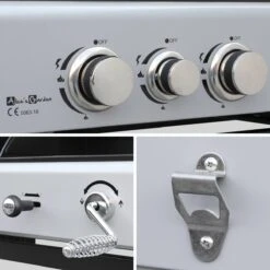 Alice's Garden Houtskool Barbecue - Grilloppervlak (LxB) 41 X 44 Cm - Gas En Houtskool - 3 Branders - Marsac Zwart -The Bastard Winkel 1200x1200 251