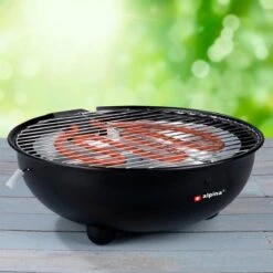 Alpina Elektrische BBQ - Tafel-Barbecue - Geen Rook - Binnen Barbecueën - 1250W - Ø 30 Cm - Zwart -The Bastard Winkel 1200x1200 277