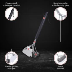 BBQ Borstel Staal RVS Reinigingsborstel Barbecue Grill Accessoires -The Bastard Winkel 1200x1200 343