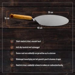 Inpro Pizzaschep RVS - Rond - Voor BBQ En Oven - Pizzaspatel - Taartschep - Houten Handvat - BBQ Gereedschap - Keukengerei - 30 Cm Diameter - Spatel 22 Inpro Pizzaschep RVS - Rond - Voor BBQ En Oven - Pizzaspatel - Taartschep - Houten Handvat - BBQ Gereedschap - Keukengerei - 30 Cm Diameter - Spatel -The Bastard Winkel 1200x1200 351