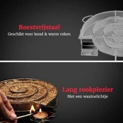 GrillX Cold Smoke Generator Met 1KG Appel Rookmot - 6 Liter - Smokerbox - RVS Rookbox - Rookgenerator - Koud Roken - BBQ Accesoires -The Bastard Winkel 1200x1200 394