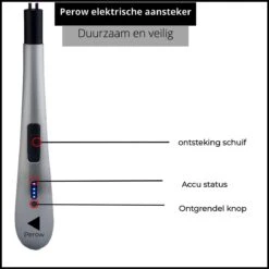 Oplaadbare Lange Elektrische Aansteker - Zilver - Duurzame Plasma Aansteker - Inclusief Cadeauverpakking - BBQ - Kaarsen -The Bastard Winkel 1200x1200 426
