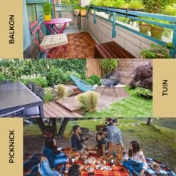 Ozocozy BBQ-ONE Houtskool Tafelbarbecue - Ø30 Cm- Zwart - Incl. Draagtas, Siliconen Bakkwast En RVS-Barbecuetang -The Bastard Winkel 1200x1200 45