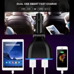 Auto Sigarettenaansteker Splitter - Losse Oplader - USB 2.0 A/USB 3.0 A 2 Poorten - Zwart - Snellader - Splitter - Auto Lader USB 21 Auto Sigarettenaansteker Splitter - Losse Oplader - USB 2.0 A/USB 3.0 A 2 Poorten - Zwart - Snellader - Splitter - Auto Lader USB -The Bastard Winkel 1200x1200 463