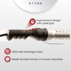 Bbq Aansteker Electrisch - Looftlighter - Bbq Starter - Bbq Accesoires - One Minute Lighter - Incl. Bbq Handschoenen - ®Stane -The Bastard Winkel 1200x1200 497