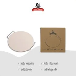Pizzasteen BBQ & Oven | Pizzaplaat Voor De Lekkerste Bereiding Van Een Pizza Op Jouw Barbecue Of In De Oven | Pizza Stone Rond | Medium (33 Cm) -The Bastard Winkel 1200x1200 599