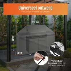 GrillX Barbecue Hoes - 170 X 61 X 117cm - BBQ Hoes Waterdicht - Beschermhoes Inclusief Trekkoord - BBQ Accesoires 13 GrillX Barbecue Hoes - 170 X 61 X 117cm - BBQ Hoes Waterdicht - Beschermhoes Inclusief Trekkoord - BBQ Accesoires -The Bastard Winkel 1200x1200 694