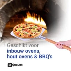 Qualux Pizzaschep Tweedelig – Pizzaschep Voor BBQ – Ophangbaar – Hout/rvs -The Bastard Winkel 1200x1200 728