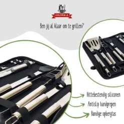 Krumble 18-delige Barbecue Set / Roestvrijstalen BBQ Set Van 18 / Inclusief Handige Opbergtas - RVS 12 Krumble 18-delige Barbecue Set / Roestvrijstalen BBQ Set Van 18 / Inclusief Handige Opbergtas - RVS -The Bastard Winkel 1200x1200 735