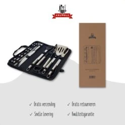 Krumble 18-delige Barbecue Set / Roestvrijstalen BBQ Set Van 18 / Inclusief Handige Opbergtas - RVS 14 Krumble 18-delige Barbecue Set / Roestvrijstalen BBQ Set Van 18 / Inclusief Handige Opbergtas - RVS -The Bastard Winkel 1200x1200 737